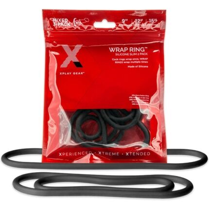 PACK 3 ANILLOS SILICONA SLIM WRAP - NEGRO - 002