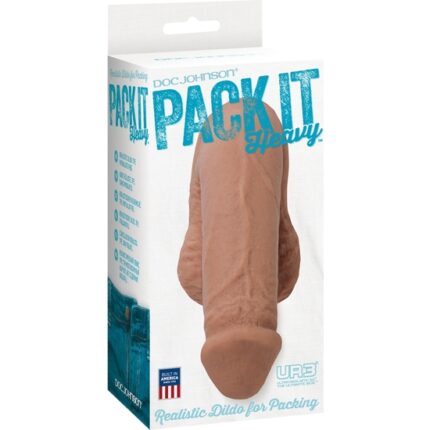 PACK IT HEAVY PENE REALÍSTICO MARRÓN - 002