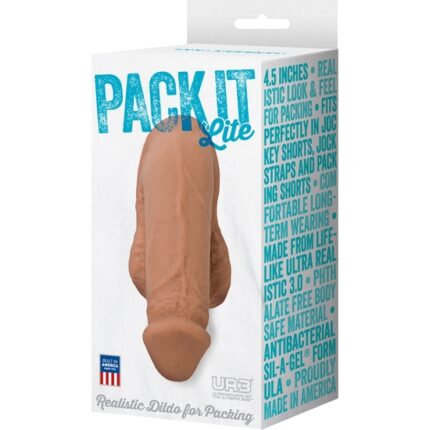 PACK IT LITE PENE REALÍSTICO MARRÓN - 002