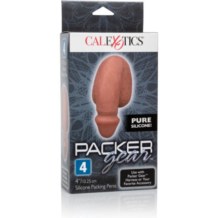 PACKING PENIS - PENE DE SILICONA 10CM - MARRÓN - 002