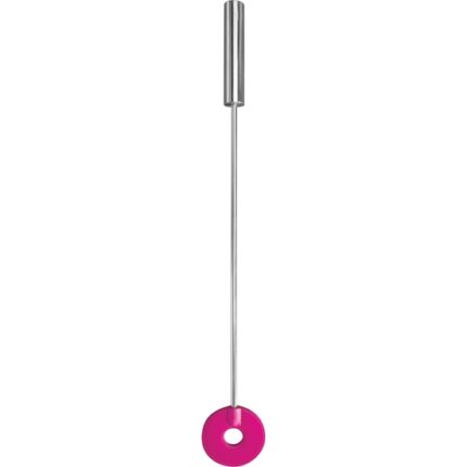 PALETA DE CUERO CIRCLE TIPPED CROP - ROSA - 001