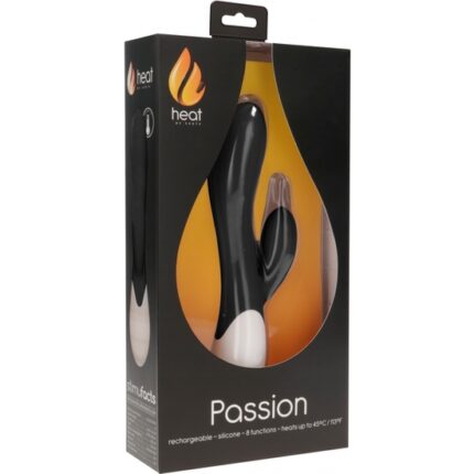 PASSION - VIBRADOR RAMPANTE CON CALOR - NEGRO - 002