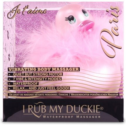 PATITO VIBRADOR ROSA - I RUB MY DUCKIE PARIS CLASSIC - 002
