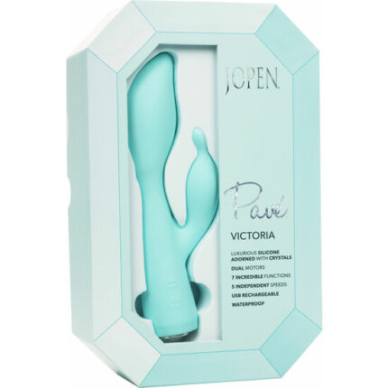 PAVE VICTORIA DOBLE CONEJITO RAMPANTE - VERDE PASTEL - 002