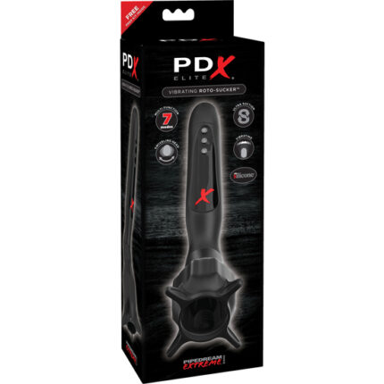 PDX ELITE VIBRATING MASTURBADOR ROTO - 002