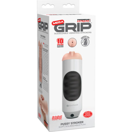 PDX MEGA GRIP MASTURBADOR MASCULINO VAGINA BLANCO - 002