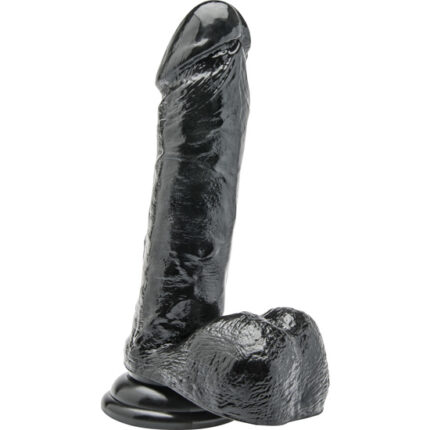PENE 18CM CON TESTICULOS NEGRO - 001