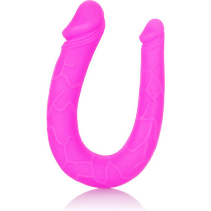 PENE DOBLE DE SILICONA - ROSA - 001