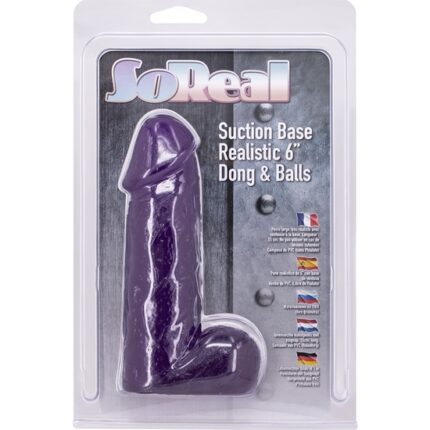 PENE REALISTICO - 15CM - MORADO - 002