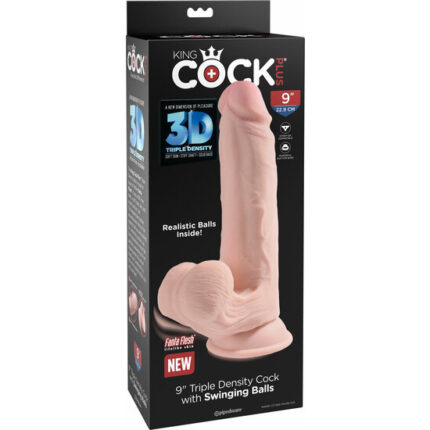 PENE REALÍSTICO 3D COCK SWINGING BALLS 26CM - 002