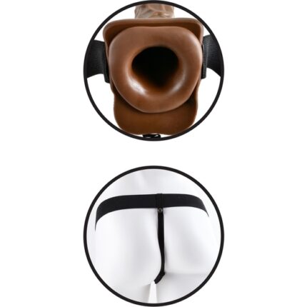 PENE REALÍSTICO CON ARNÉS 19 CM NARRÓN - 002