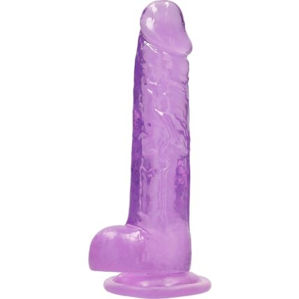 PENE REALISTICO CON TESTICULOS 20 CM - MORADO - 001