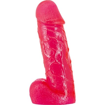 PENE REALISTICO CON TESTICULOS - 20CM - ROJO - 001