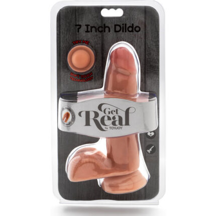 PENE REALÍSTICO CON TESTÍCULOS DUAL DENSITY 18CM - 002