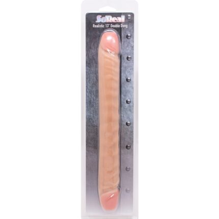 PENE REALISTICO DOBLE - 33CM - FLESH - 002