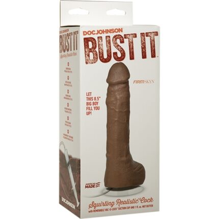 PENE REALISTICO EYACULADOR MARRON - 002