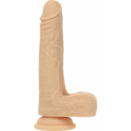 PENE VIBRADOR REALISTICO GIRATORIO Y EMPUJE - CLARO - 001