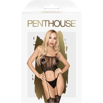 PENTHOUSE SEX DEALER - 2 EN 1 BODY DE MALLA - NEGRO - 002