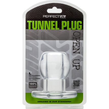PERFECT FIT PLUG TUNNEL SILICONA TRANSPARENTE L - 002