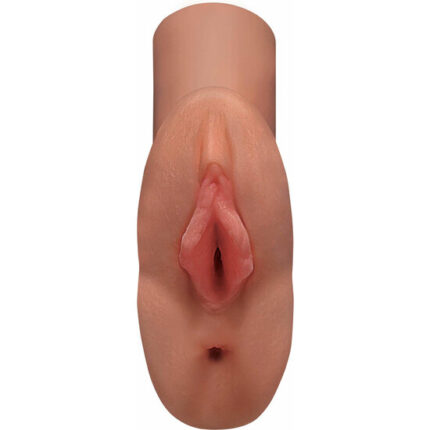 PERFECT PUSSY DOBLE MASTURBADOR VAGINA Y ANO - CARAMELO - 001