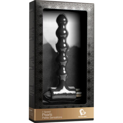 PETITE SENSATIONS PEARLS PLUG VIBRADOR NEGRO - 002