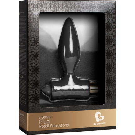 PETITE SENSATIONS PLUG VIBRADOR NEGRO - 002