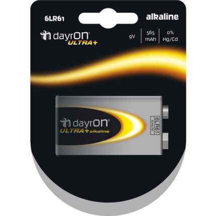 PILA ALCALINA 6LR61 9V DAYRON PACK 1 - 001