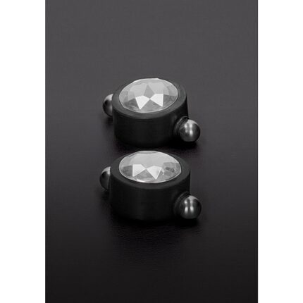 PINZAS MAGNÉTICAS CON CRISTAL SWAROVSKI - BLANCO - 001