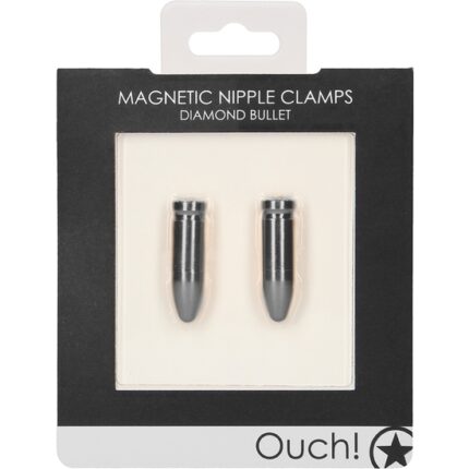 PINZAS MAGNÉTICAS PARA PEZONES - DIAMOND BULLET - GREY - 002