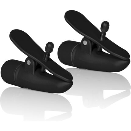 PINZAS PARA PEZONES CON VIBRADOR NEGRO - 001