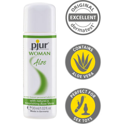 PJUR WOMAN LUBRICANTE ALOE BASE DE AGUA 30ML - 002
