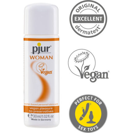 PJUR WOMAN LUBRICANTE VEGANO BASE DE AGUA 30ML - 002