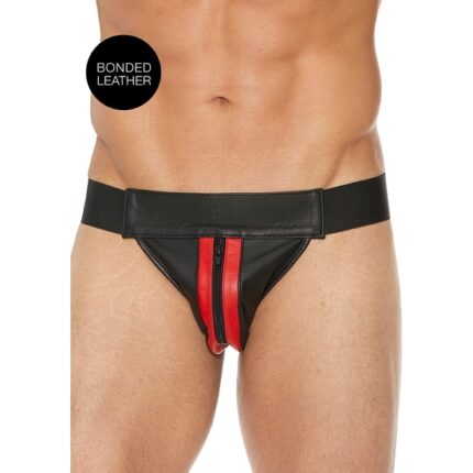 PLAIN FRONT WITH ZIP JOCK - ROJO - 001