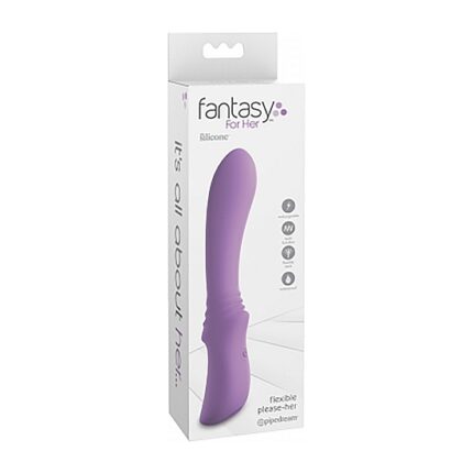 PLEASE-HER VIBRADOR FLEXIBLE - MORADO - 002