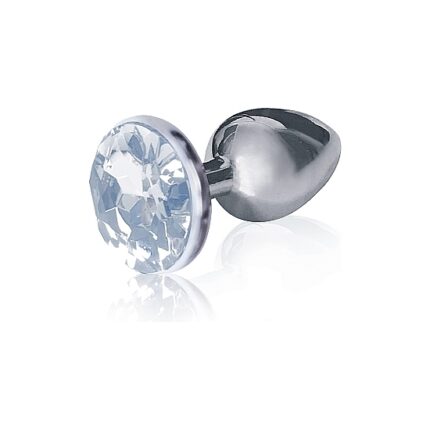PLUG ACERO INOX CON PERLA REDONDA - DIAMANTE - 001