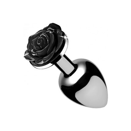 PLUG ANAL GRANDE CON GEMA - NEGRO - 002
