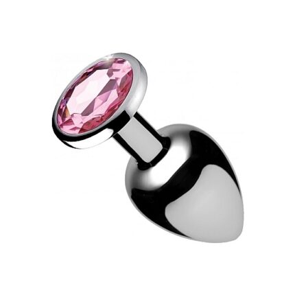 PLUG ANAL GRANDE CON GEMA - ROSA - 001