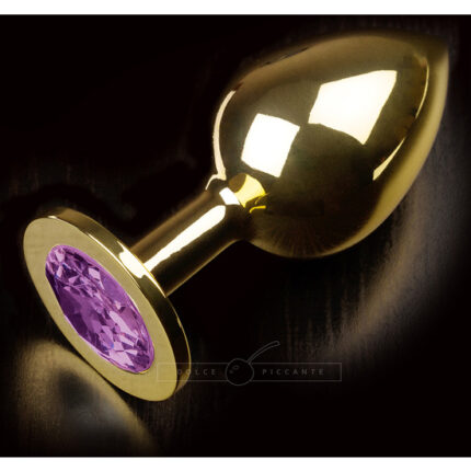 PLUG ANAL JEWELLERY LARGE ORO / MORADO - 001