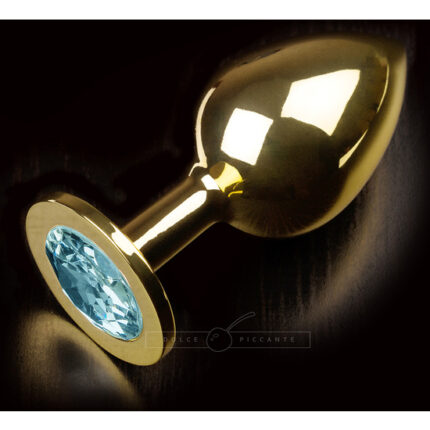 PLUG ANAL JEWELLERY LARGE ORO / TURQUESA - 001