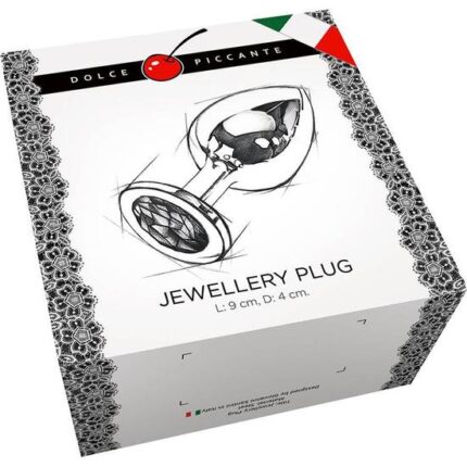 PLUG ANAL JEWELLERY LARGE PLATA / LILA - 002