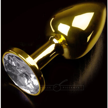 PLUG ANAL JEWELLERY SMALL ORO / DIAMANTE - 001