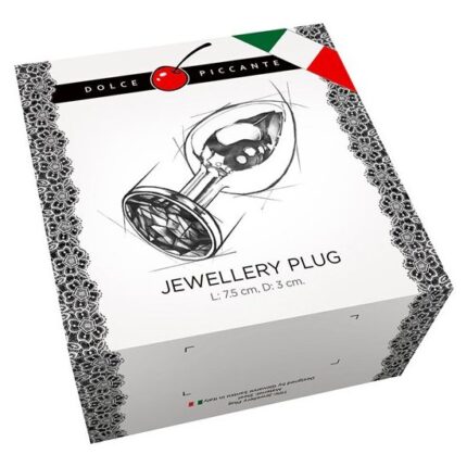 PLUG ANAL JEWELLERY SMALL PLATA / AZUL - 002