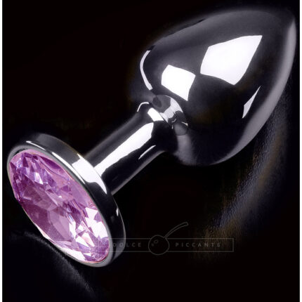 PLUG ANAL JEWELLERY SMALL PLATA / MORADO - 001