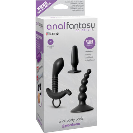 PLUG ANAL PARTY PACK BLACK - 001