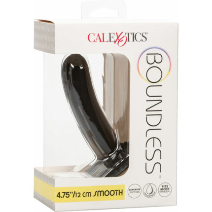 PLUG BOUNDLESS 12CM SMOOTH  - NEGRO - 002