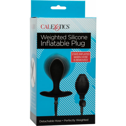 PLUG DE SILICONA HINCHABLE - NEGRO - 002