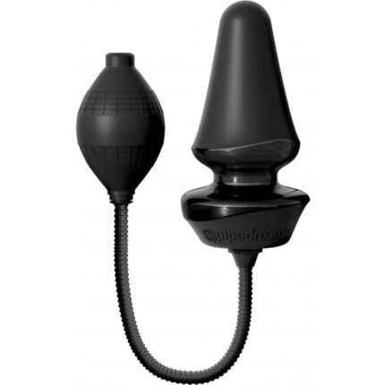 PLUG INFLABLE DE SILICONA - NEGRO - 001