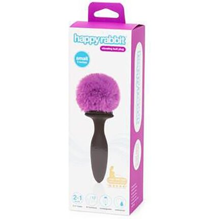 PLUG PEQUEÑO VIBRADOR RECARGABLE - NEGRO Y MORADO - 002