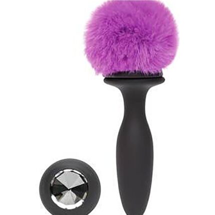 PLUG PEQUEÑO VIBRADOR RECARGABLE - NEGRO Y MORADO - 001