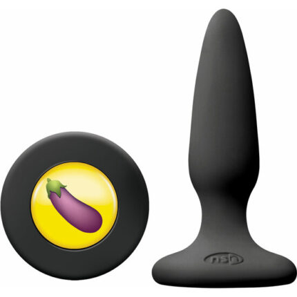 PLUG SILICONA MEDIANO - MOJIS DCK - BERENJENA - NEGRO - 001
